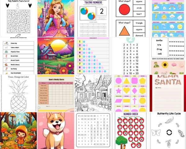 Ultimate Learning Resources Bundle for Preschool to 3rd Grade: Engaging Activities, Worksheets, and Creative Tools for Next Gen - Image 3